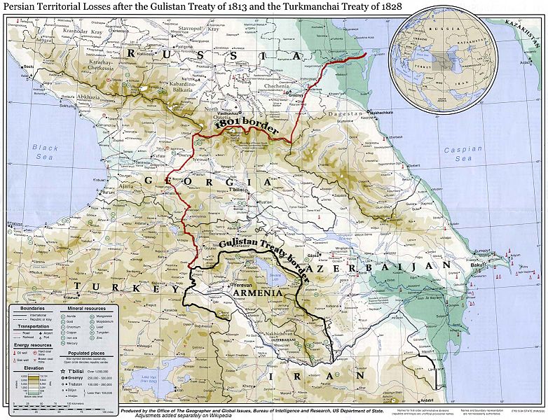 مرزهای ایران پیش از عهدنامه های تجاوزکارانه گلستان و ترکمنچای