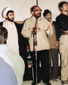 حسینعلی نیری در کنار شهید لاجوردی در دهه ۶۰