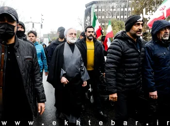 حضور رییس قوه قضاییه در راهپیمایی روز قدس