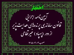 آیین‌نامه اجرایی قانون ساماندهی پرنده‌های هدایت‌پذیر از دور (پهپاد) غیرنظامی