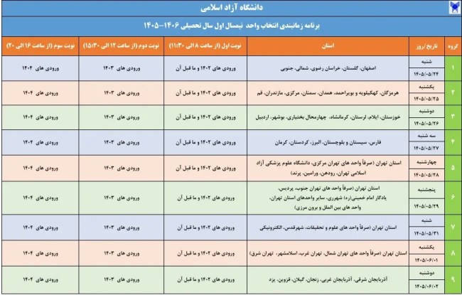 آغاز انتخاب واحد دانشگاه آزاد از امروز+ جزئیات زمان‌بندی