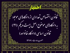 قانون اختصاص تعدادی از دادگاه‌های موجود به دادگاه‌های موضوع اصل بیست و یکم (۲۱) قانون اساسی (دادگاه خانواده)