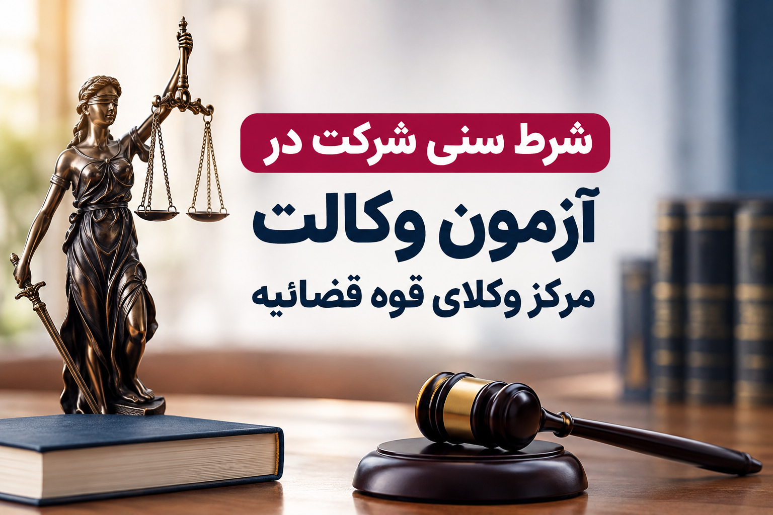 شرط سنی آزمون مرکز وکلای قوه قضاییه ۱۴۰۵ - پایگاه خبری اختبار