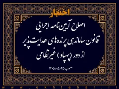 اصلاح آیین‌نامه اجرایی قانون ساماندهی پرنده‌های هدایت‌پذیر از دور (پهپاد) غیرنظامی